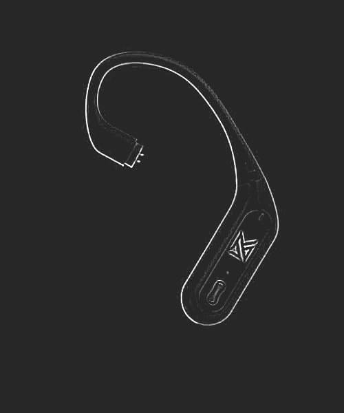 KZ AZ09 Pro BT Ear hook hand-drawn image