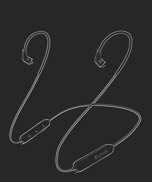 KZ Bluetooth 5.0 Cable hand-drawn image