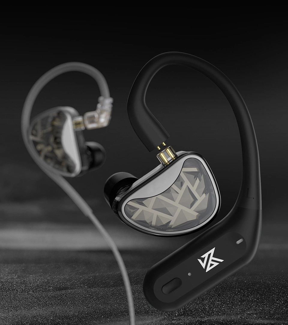 KZ XZ10 connected to earphones