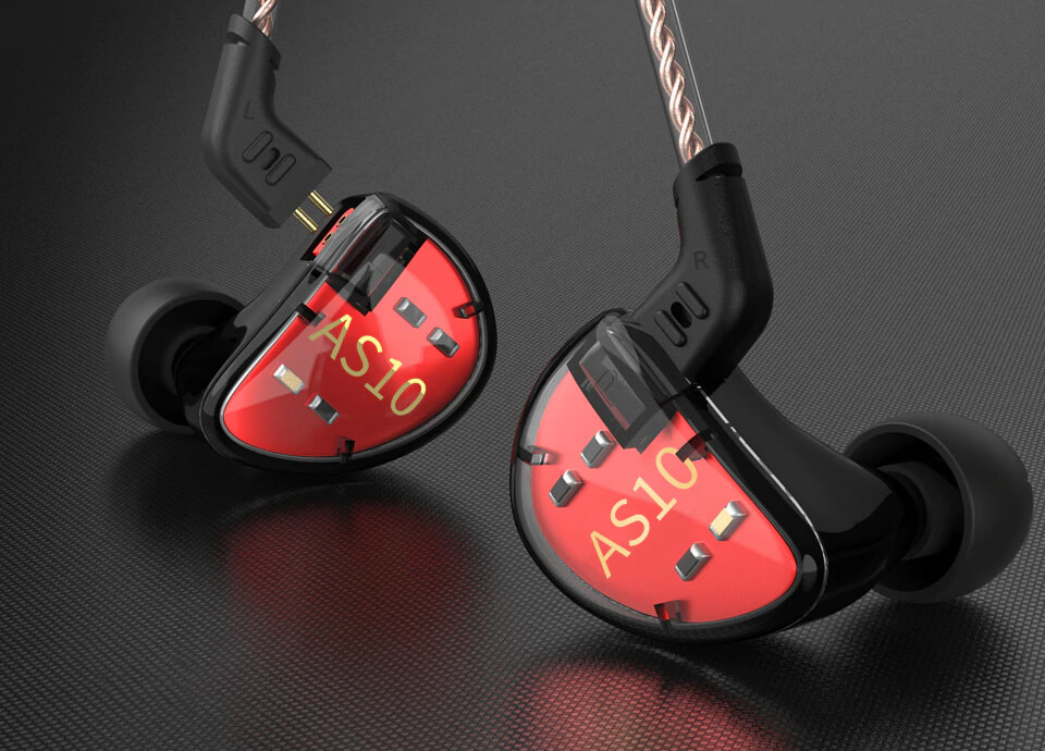 KZ AS10 Balanced Armature Earphone Black