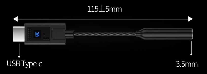 KZ AM02 USB DAC size