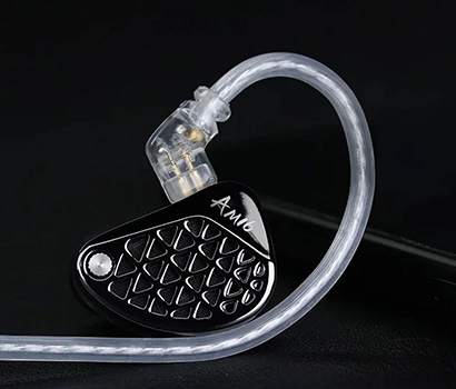 Left KZ AM16 Balanced Tuning Edition with cable