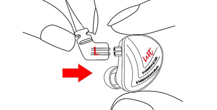 KZ Earphones Wire Pluggin Schematic