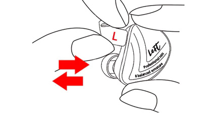 KZ Earphones Wire Pluggin Schematic