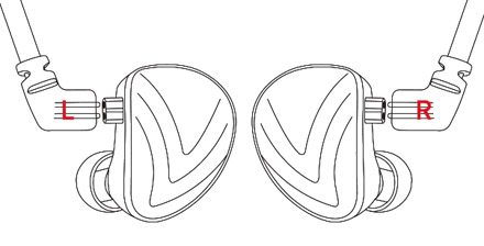 KZ Earphones Wire Pluggin Schematic