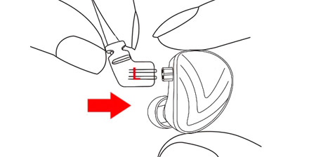 KZ Earphones Wire Pluggin Schematic