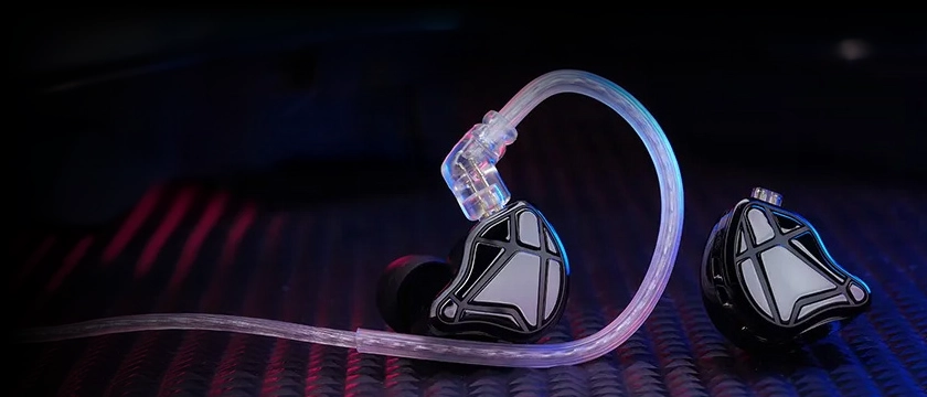 KZ Axas gaming earbuds with cable