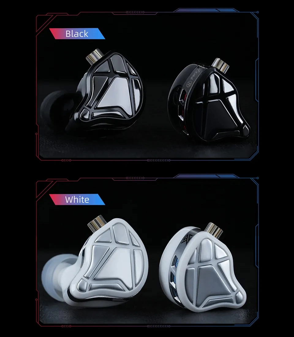 KZ Axas gaming earbuds color options