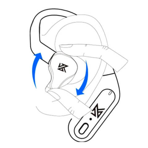How to adjust into ear KZ AZ09 Pro ear hooks