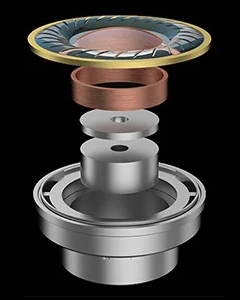 KZ Duet 10mm super-stroke bass driver