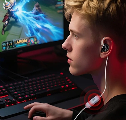 KZ Duonic gaming with dual microphone