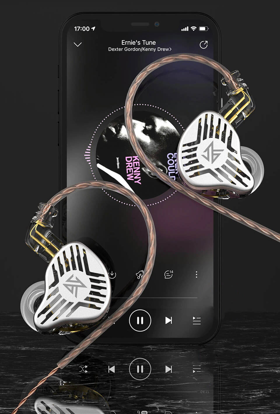 Auriculares In-ears KZ Profesionales EDS con Mic — Global Music