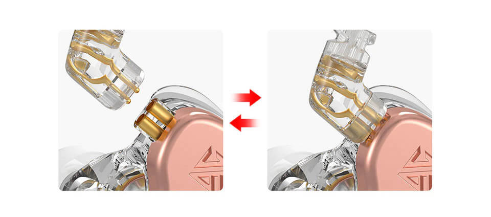 How to connect cable to KZ x HBB DQ6S