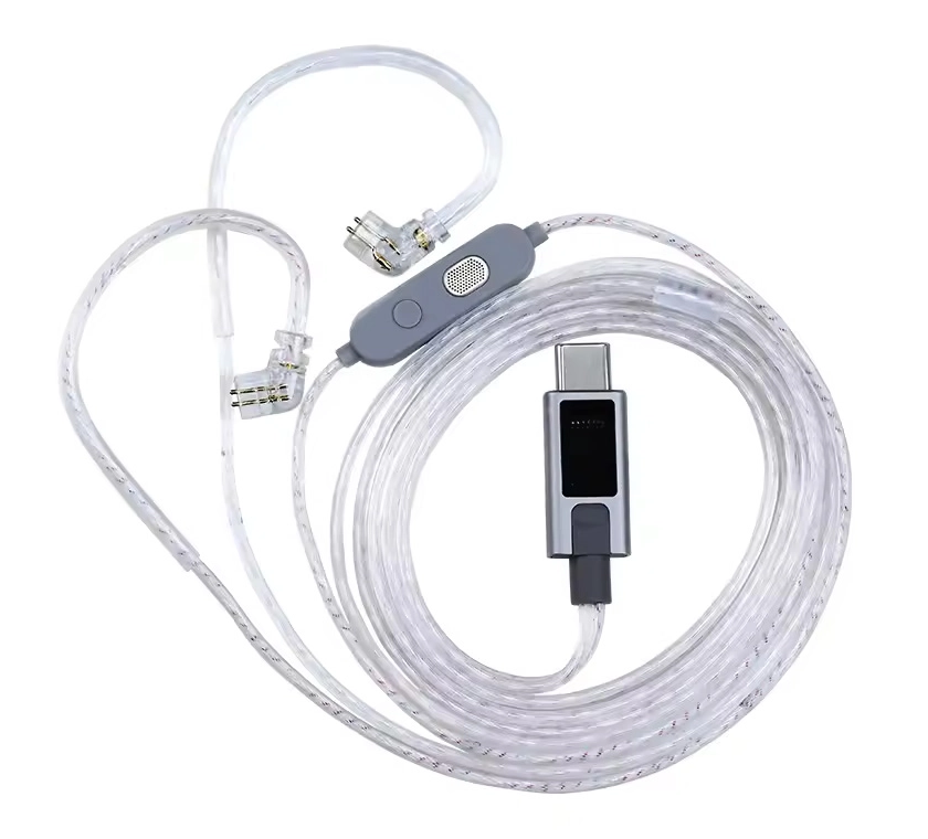KZ M2 cable with USB-C DAC and mic