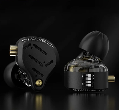 KZ Pisces with a sound adjustment switch
