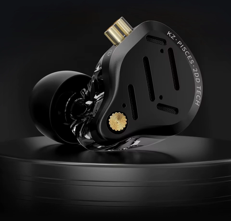 KZ Pisces earphone on stand