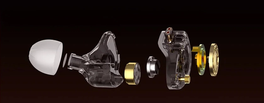 KZ Shadow Wing Dual-Driver Exploded View