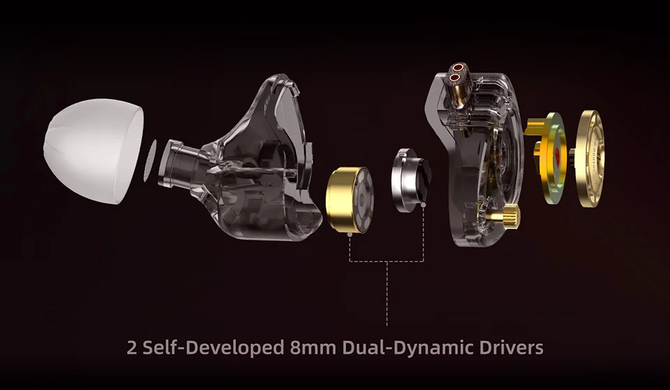 KZ Shadow Wing Dual-Dynamic Drivers Exploded View