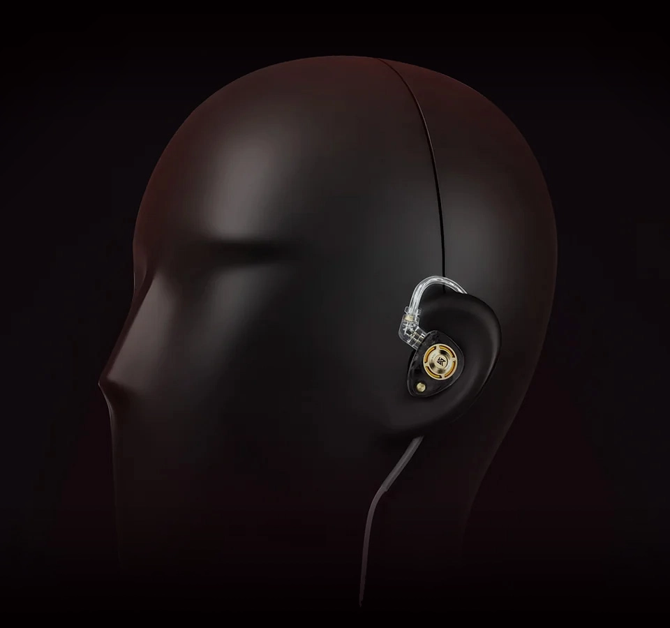 KZ Shadow Wing IEM Worn Over Ear