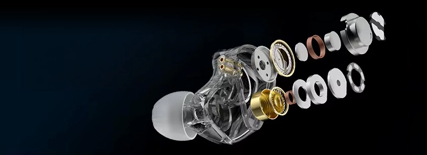 KZ Sheen dual dynamic driver structure