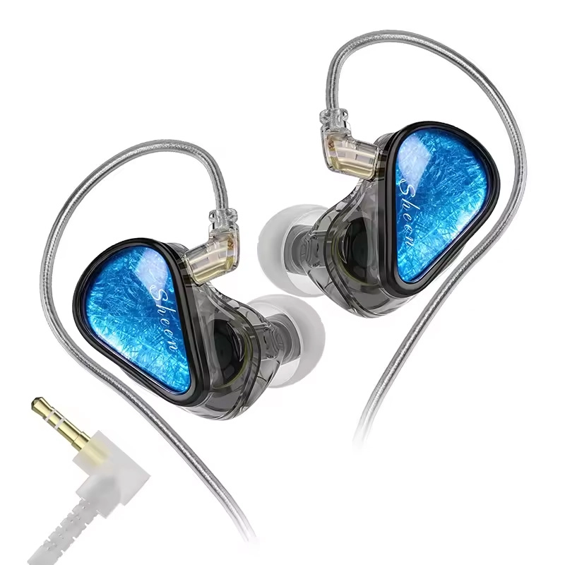 Black KZ Sheen 3.5mm earphones without microphone