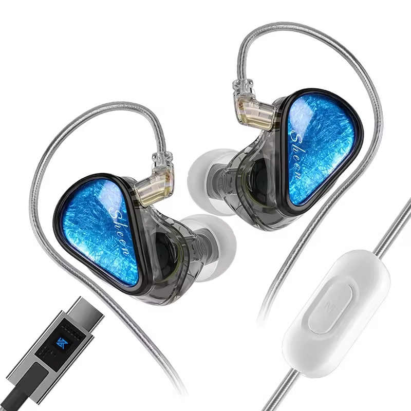 Black KZ Sheen Type-C DSP earphones