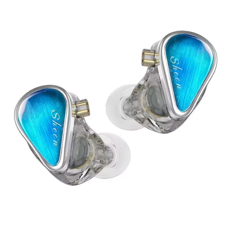 Silver KZ Sheen earphones without cables front view