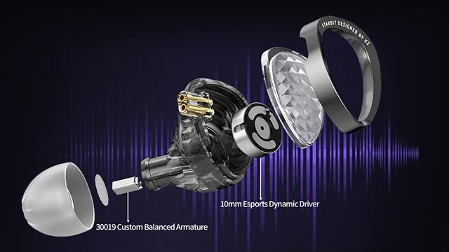 KZ Starbit hybrid dual-driver configuration