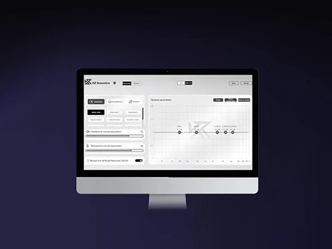 KZ Starbit audio customization app interface