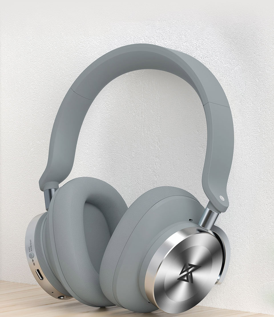 KZ T10 headphones near the wall