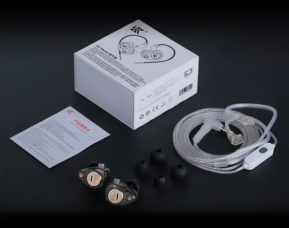 KZ Taurus earphones full packaging set