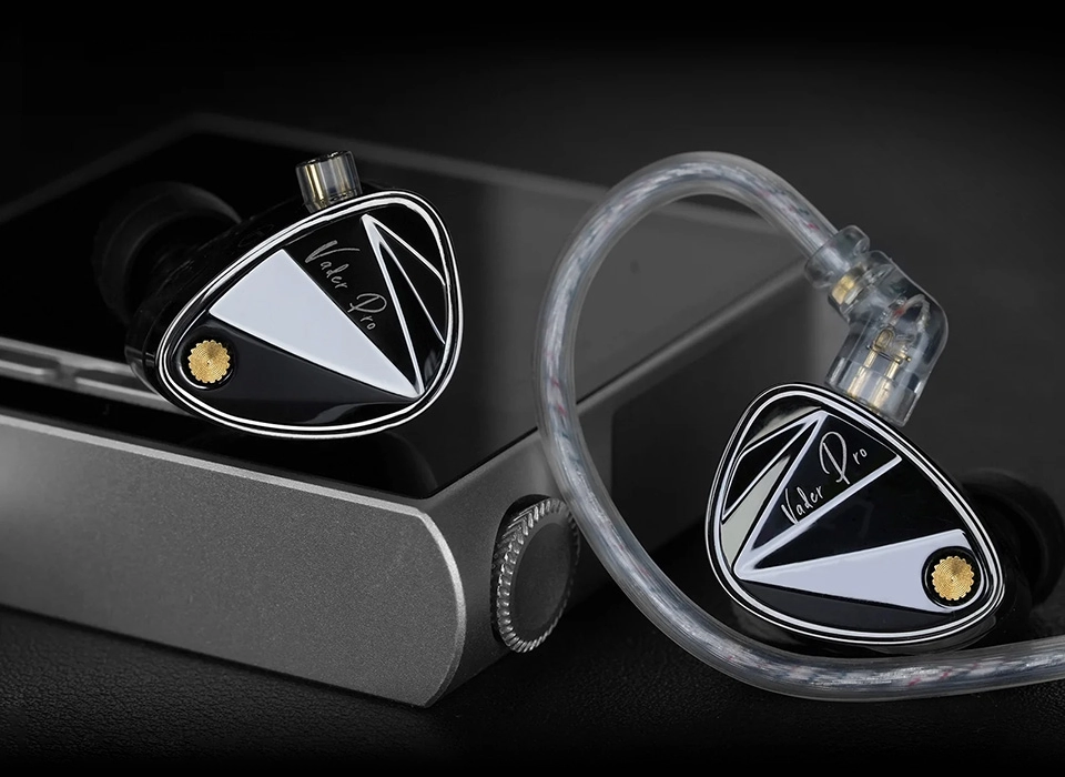 KZ Vader Pro next to AMP