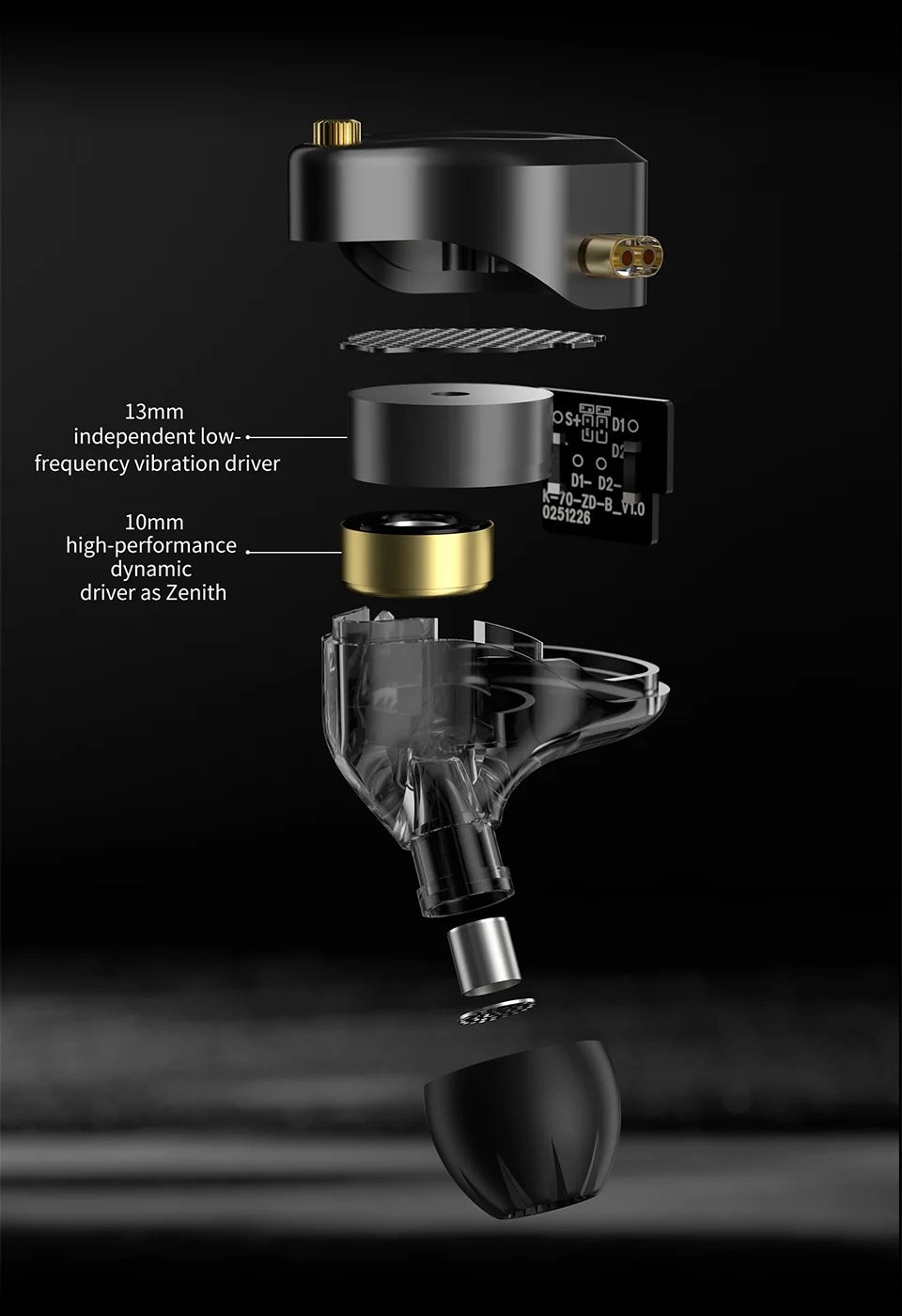 KZ Vibe X dual-driver structure