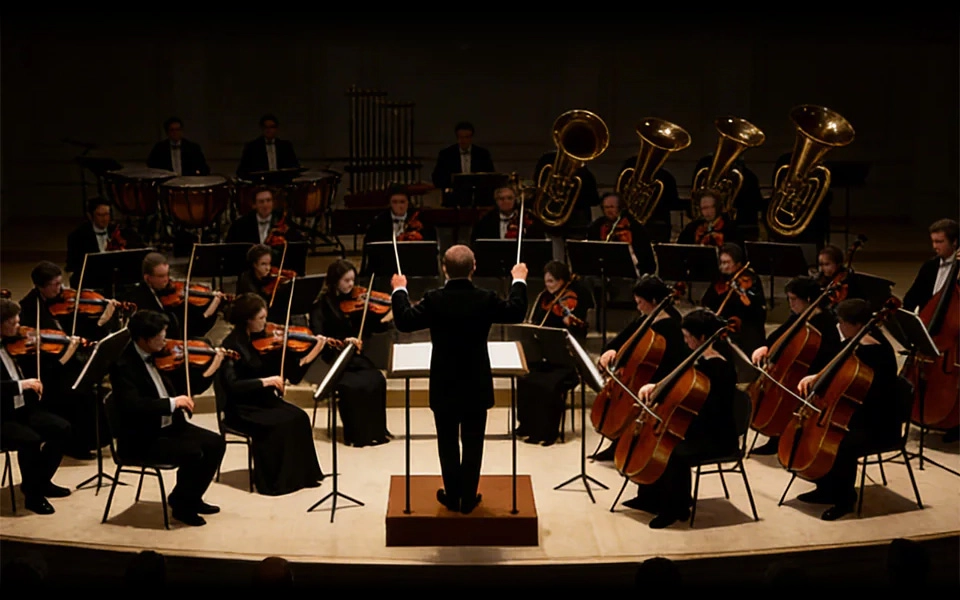 Orchestra performance scene