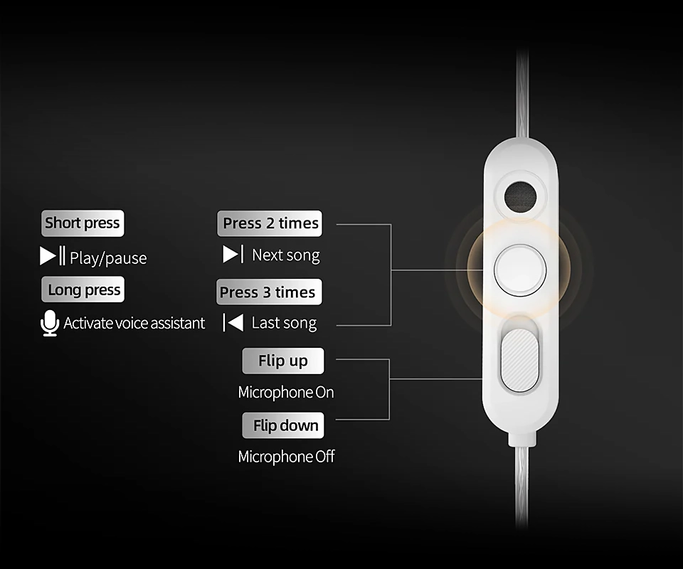 KZ Vibe X inline controls