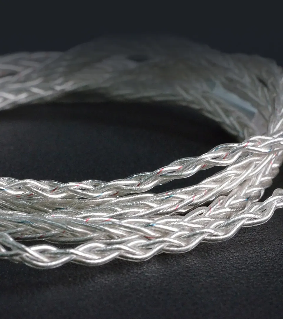 8 strands silver-plated upgraded cable