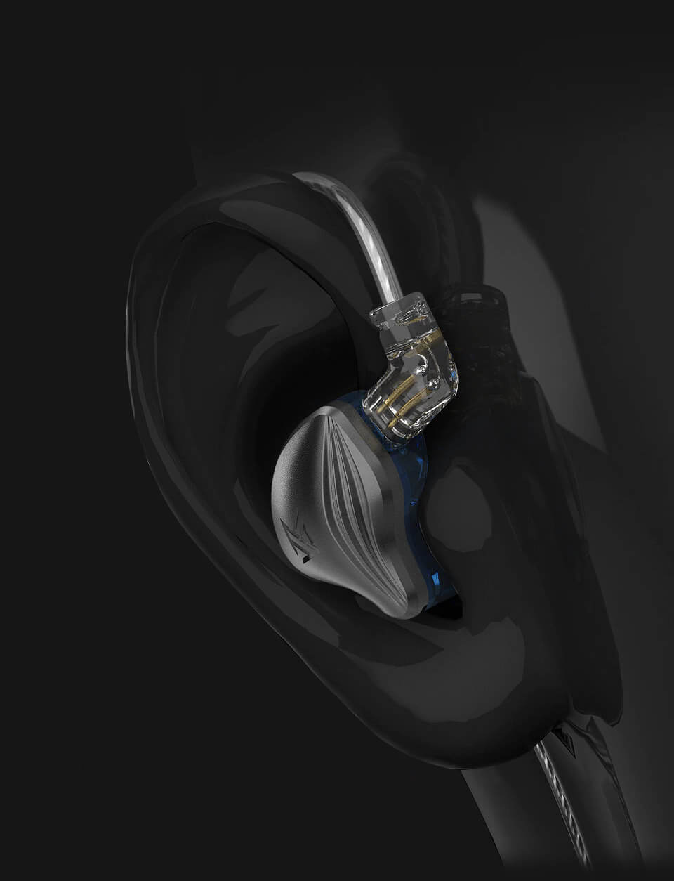 KZ ZEX in the ear