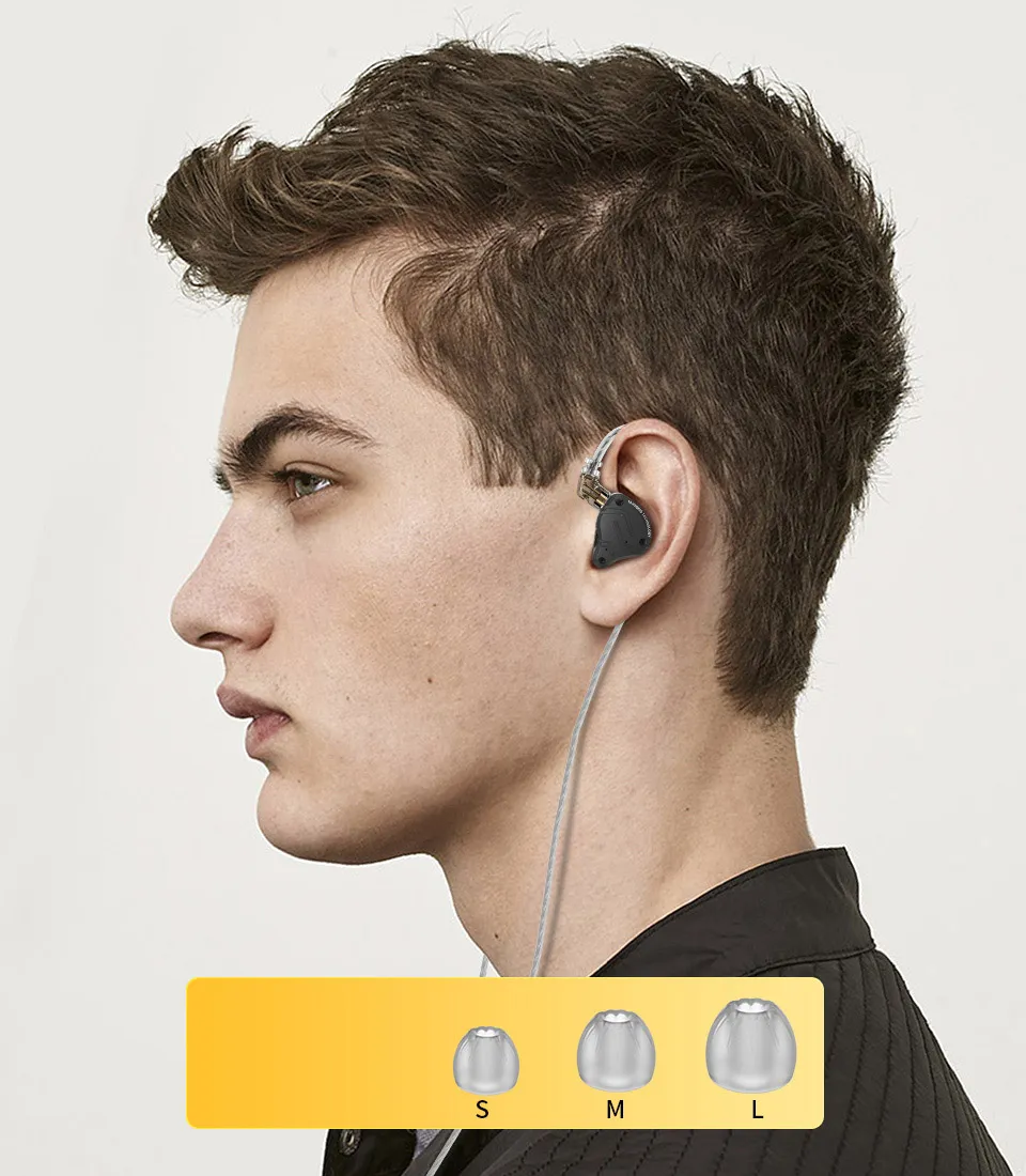 KZ ZS10 PRO X in male ear