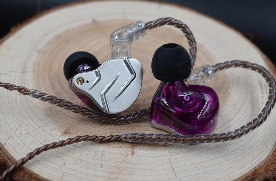 KZ ZSN PRO Gallery purple with cable