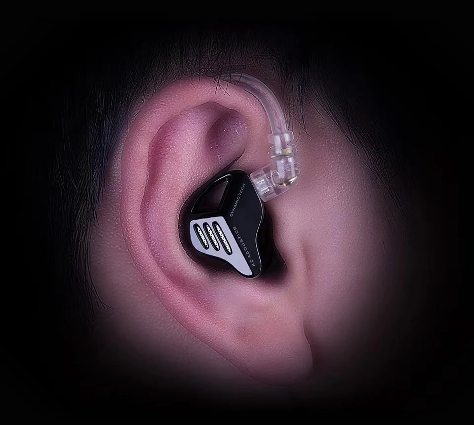 KZ ZVX Pro in the ear