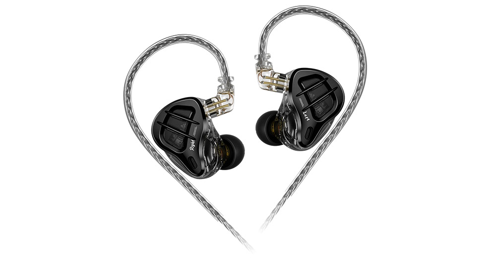 KZ ZAR 1DD+7BA Hybrid Technology Driver Auriculares con cable en el oído  con cable plateado Auriculares intrauditivos Auriculares para audiófilo